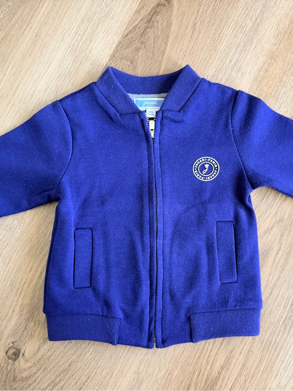 Jacadi Paris Royal Blue 6M Zip Jacket
